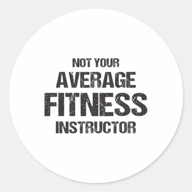Adesivo Presente de Fitness de Treino de Instrutor de Acad (Frente)