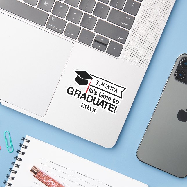 Adesivo Presente de Formatação de Ano e Nome Personalizado (Notebook com iPhone)