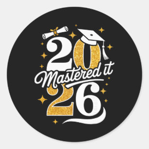 Adesivo Presente de Formatura do Mestrado da Turma de 2026