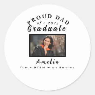 Adesivo Presente de Formatura Personalizado com Foto Pai O