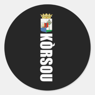 Adesivo Presente de Futebol de Korsou Cuacaoan Camiseta de