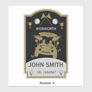 Adesivo Presente De Golfe Engraçado Para Iniciantes