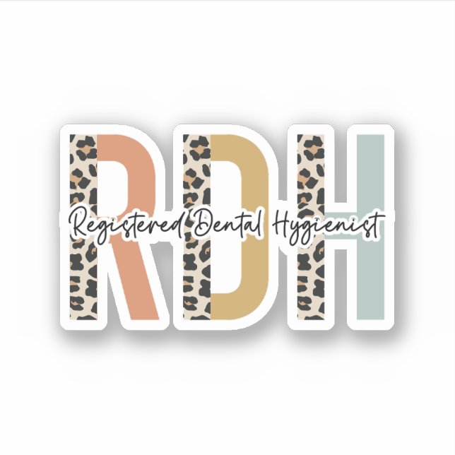 Adesivo Presente de Higienista Dental Registrado, Higiene  (Frente)