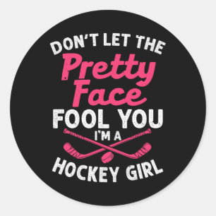 Adesivo Presente De Hockey Para Garotas Para Jogadoras De 
