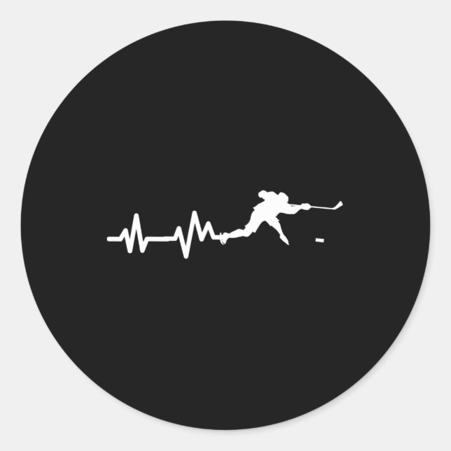 Adesivo Presente de Hóquei no Gelo do Jogador de Hóquei em (Frente)