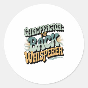 Adesivo Presente de Ideia para Quiropraxista Back Whispere