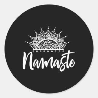Adesivo Presente de Ioga Exercício de Meditação Namaste Yo