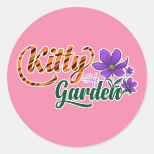 Adesivo Presente de Jardim Seguro para Gatos Violeta Afric