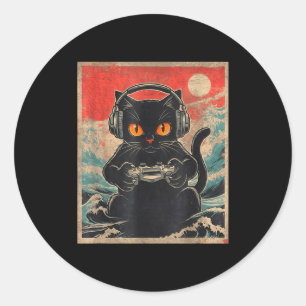 Adesivo Presente de Jogos Japonês Gato Kawaii Anime Fofo B