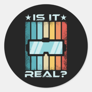 Adesivo Presente de Jogos VR de Realidade Virtual Retroati