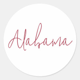 Adesivo Presente de Lembrança de Viagem do Alabama