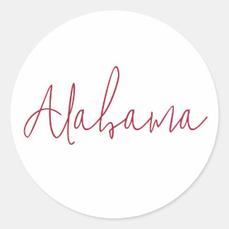 Adesivo Presente de Lembrança de Viagem do Alabama