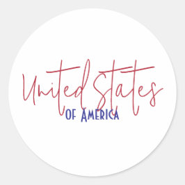 Adesivo Presente de Lembrança de Viagem dos Estados Unidos