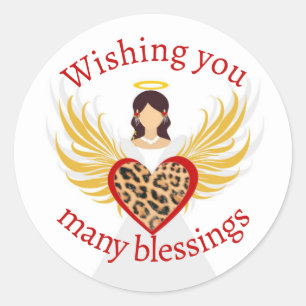 Adesivo Presente de Leopard Wings no Anjo do Natal