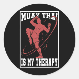 Adesivo Presente de Lutador de Artes Marciais de Muay Tail