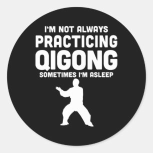 Adesivo Presente de Meditação Yoga Qi Gong Chi Kung Pratic