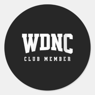 Adesivo Presente de Membro do Clube Feminino Wdnc Não Nos