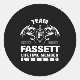 Adesivo Presente de Membro Vitalício da Equipe Fassett