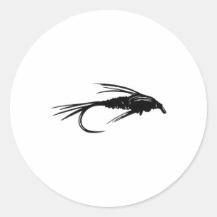 Adesivo Presente de Mosca de Pesca com Mosca Ninfas Emerge