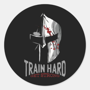 Adesivo Presente de Motivação de Gym com Helmet Sparta Spa