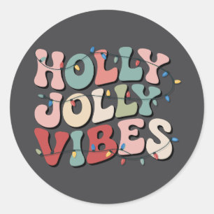 Adesivo Presente de Natal Alegre Família Férias de Natal 