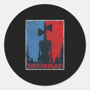 Adesivo Presente de Natal Assustador Siren Head Meme Gamer