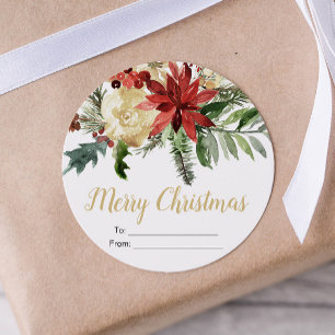 Adesivo Presente de Natal do Sticker Rustic Holiday