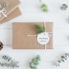 Adesivo Presente de Natal Moderno e Minimalista