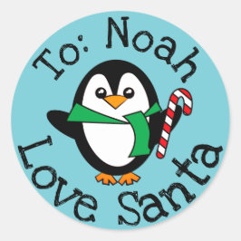 Adesivo Presente de Natal Personalizado a Partir do Papai