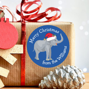 Adesivo Presente de Natal Personalizado Engraçado com Ele