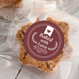 Adesivo Presente de Natal Vermelho