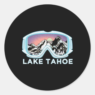 Adesivo Presente de Neve de Esqui do Lago Tahoe Design de