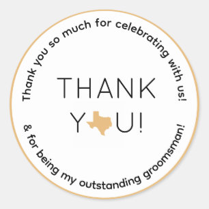 Adesivo Presente de Padrinho de casamento de Festa de casa