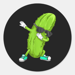 Adesivo Presente de pepino engraçado fazendo dab _ pepino