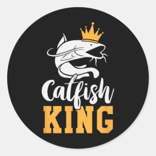 Adesivo Presente de pesca de peixe-gato-do-rei-Design Funn