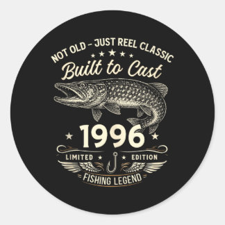 Adesivo Presente de Pesca para Homens de 30 Anos de Idade 