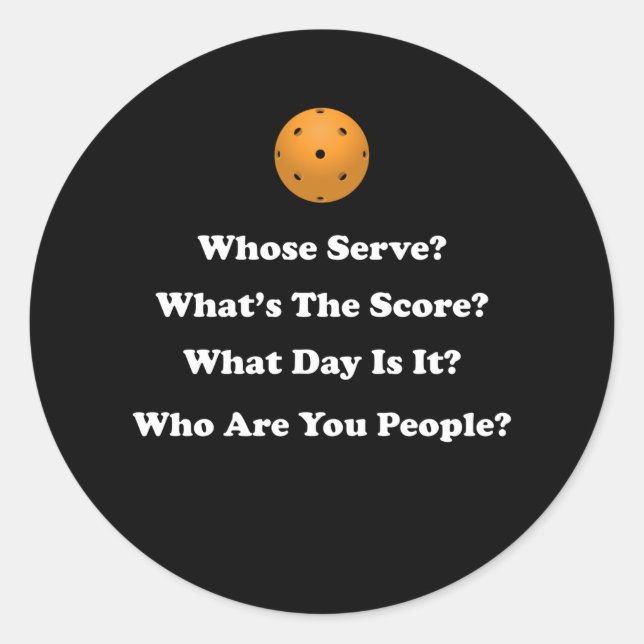 Adesivo Presente de Pickleball (Frente)