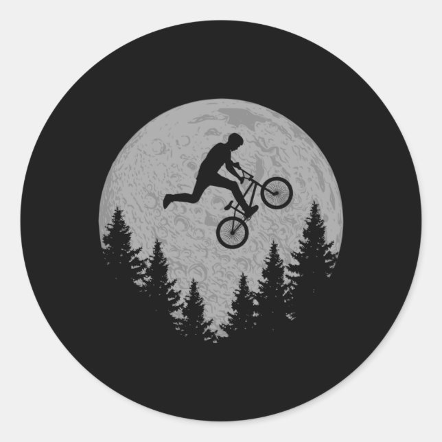 Adesivo Presente de piloto de estilo lunar de bicicleta de (Frente)