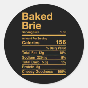 Adesivo Presente De Queijo De Fatos Nutricionais Brilhante