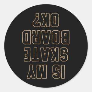 Adesivo Presente de skate Skateboarding Para Skateboarders