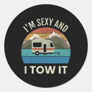 Adesivo Presente de trailer de camping Rv Vintage engraçad