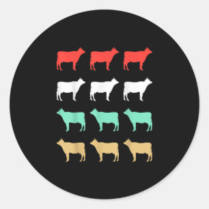 Adesivo Presente de Vaca Design de Vaca - Vaca Engraçada