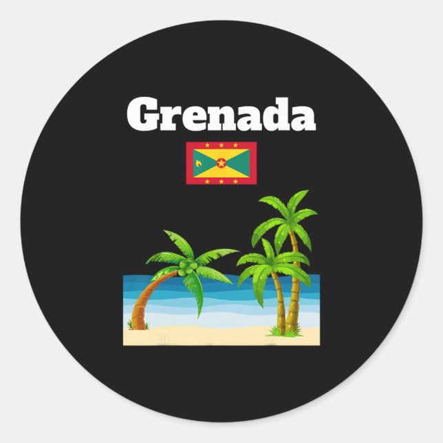Adesivo Presente de Viagem de Granada Bandeira Granadina F (Frente)