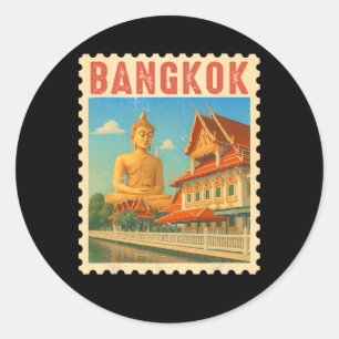 Adesivo Presente de viagem Ngkok Tailândia Souvenir Buda T