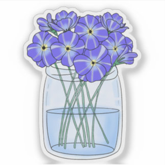 Adesivo Presente de Xaden- Violetas em um jarro- Quarta As