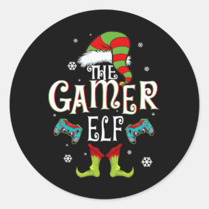 Adesivo Presente Divertido da Família Gamer Elf Correspond