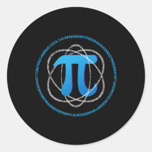 Adesivo Presente do Atom Pi Day Math Science