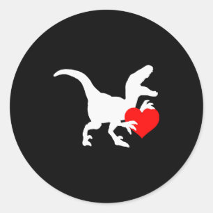 Adesivo Presente do Dia dos Namorados Raptor Amor Dino Rap