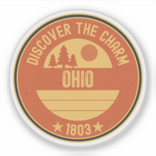 Adesivo Presente do Estado de Ohio - Souvenir do Estado Bu