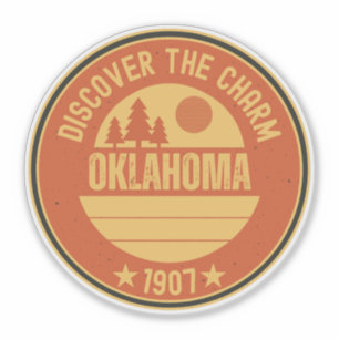 Adesivo Presente do Estado de Oklahoma Sooners - OK